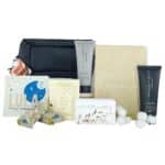 Hospital Gift Box For Him with men’s toiletry bag, grooming products, puzzle book, warming eye mask and chocolate