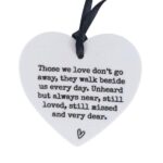 Acrylic Heart Hanging Memorial Ornament