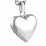 Silver Hert Cremation Pendant