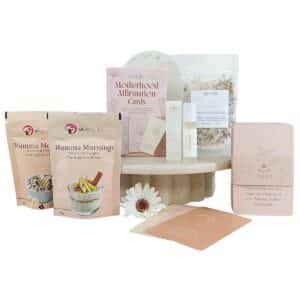 New Mum Self-Care Gift Hamper Australia with relaxation and wellness gifts