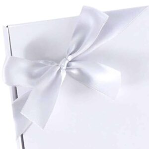 Gift Box Light Grey Ribbon