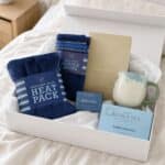 Rest and Recover Care Pack For Him in Open White gift box