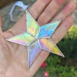 Little Star Baby Memorial Glass Star Ornament