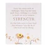 Rustic Meadow Strength Message Plaque