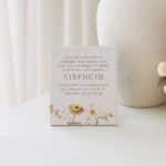 Rustic Meadow Strength Message Plaque Mood Photo