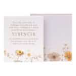 Rustic Meadow Strength Message Plaque With Packaging