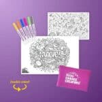 Enchanted Reusable Colouring Set Contents