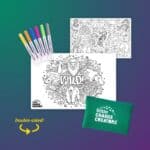 Wild Reusable Colouring Set Contents