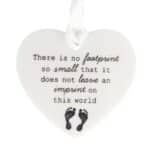 No Footprint So Small Memorial Ornament