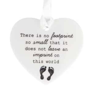 No Footprint So Small Memorial Ornament