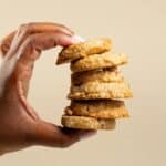 Raspberry And White Chocolate Mama Biscuits Stacked