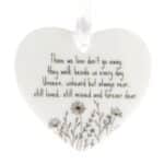 Walk Beside Us Heart Memorial Ornament