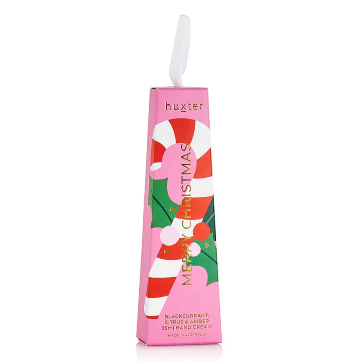 Christmas Candy Cane Hand Cream Packaging