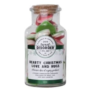 Hearty Christmas Love and Hugs Lolly Jar