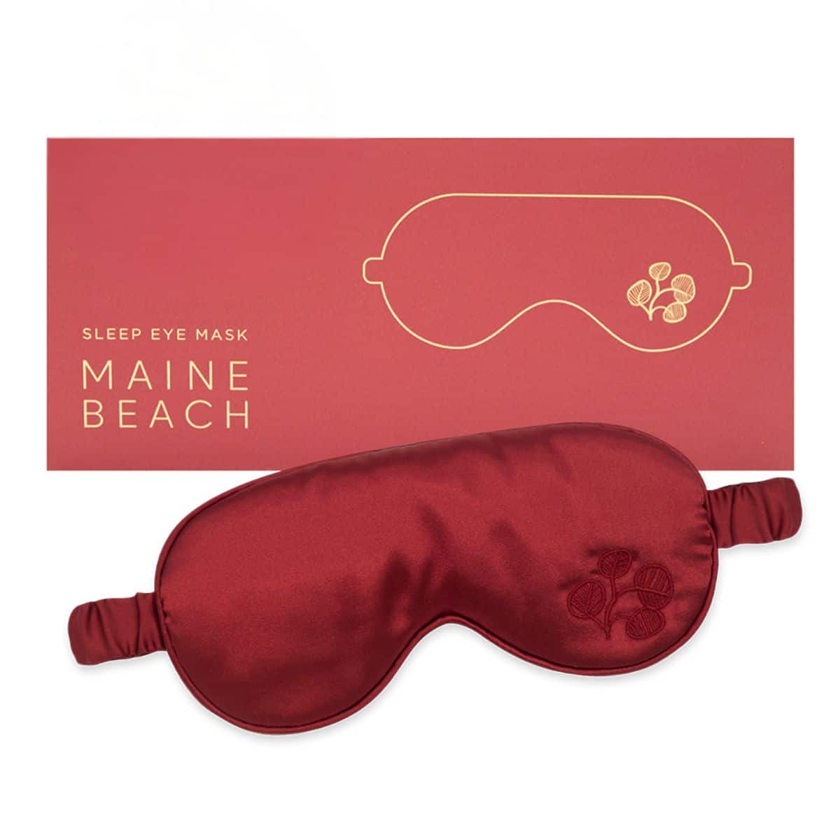 Ruby Red Satin Sleep Eye Mask