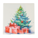 Christmas Tree With Gifts Coaster