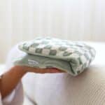 Green Checkers Heat Pillow Mood Photo