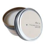 She Is Travel Tin Candle Lid Off