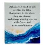 Coastal Waves Memories Verse Plaque