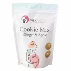 Morning Sickness Ginger & Apple Cookie Mix for pregnancy, a comforting homemade baking mix created for expectant mums with warming ginger and sweet apple flavours.