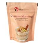 Mumma Mornings Apple & Cinnamon Overnight Oats – healthy single-serve overnight oats for pregnancy and breastfeeding, made with organic oats, apple, cinnamon, chia, flaxseed and brewer's yeast.