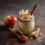 Mumma Mornings Apple Cinnamon Overnight Oats showing apple and cinnamon as main ingredients