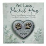 Pet Loss Pocket Hug Token on backing card