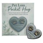 Forever in my Heart pet memorial keepsake separate from the backing card
