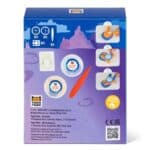 Pull back hovercraft clay craft kit back of packaging showing what is included