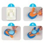 Pull back hovercraft clay craft kit visual instructions on how to make