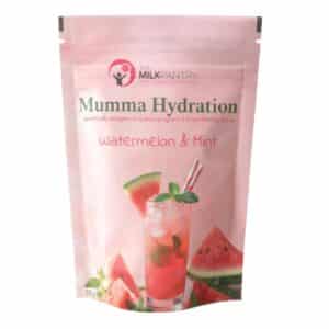 Watermelon & Mint Mumma Hydration Mix for pregnancy and breastfeeding – Australian made electrolyte hydration drink supporting mums' hydration, energy, digestion and everyday wellbeing.