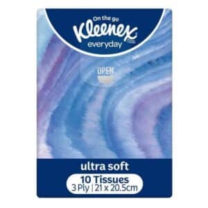 Kleenex On The Go 3 Ply Tissues Blue