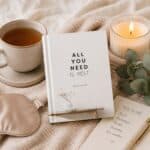 All You Need Is Rest self-care book styled for relaxation and wellbeing