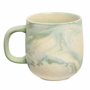 Azure Jumble Mug 350ml blue and green marbled stoneware coffee and tea mug