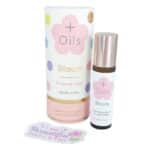 Bloom Tween Essential Oil Blend Roller for girls aged 8+ with rose quartz rollerball