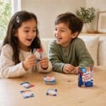 Boy and Girl Playing Would You Rather Card Game