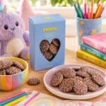 Milk Chocolate Freckles with colourful 100s and 1000s served as a sweet treat