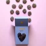 Chocolate freckle buttons coated in colourful 100s and 1000s