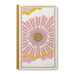 Every Day Is A Beautiful Day positive lined notebook with retro design and 128 pages
