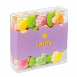 Colourful Garden Party Gummy Platter with assorted fruity gummy sweets for sharing