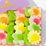 Assorted soft fruity gummies from the Garden Party Gummy Platter