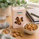 Honey Roasted Cashews served in a bowl as a sweet crunchy snack