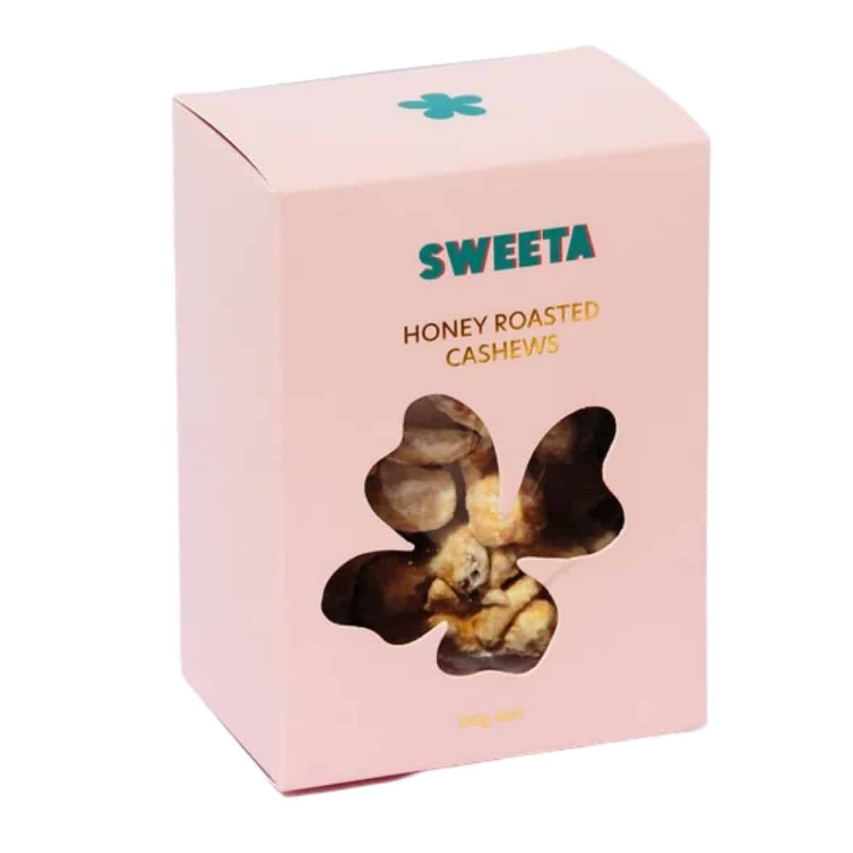 Honey Roasted Cashews 100g crunchy dry-roasted cashews with sweet honey glaze