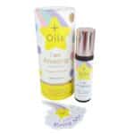 I Am Amazing Tween Essential Oil Blend Roller 10ml with yellow jade rollerball and affirmation sticker