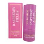 Raspberry Fields Natural Lip Balm handmade in Australia with jojoba oil, vegan formula and eco-friendly cardboard tube for naturally soft, smooth and hydrated lips.