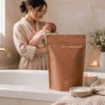 Postnatal sitz bath soak for postpartum self care and after birth recovery
