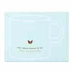 Gift-boxed Angel Wing Ceramic Mug with gold foil details and inspirational angel quote
