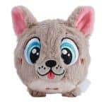 Bouncible French Bulldog Bone 8cm bouncing plush toy with soft fabric, bat ears and high-bounce rubber core