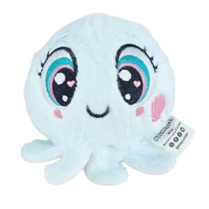 Bouncible Octopus Minty mint green 8cm bouncing plush toy for kids with floppy tentacles and embroidered eyes