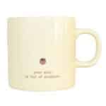 Full of Sunshine Ceramic Mug with gold foil sunflower and your soul is full of sunshine quote